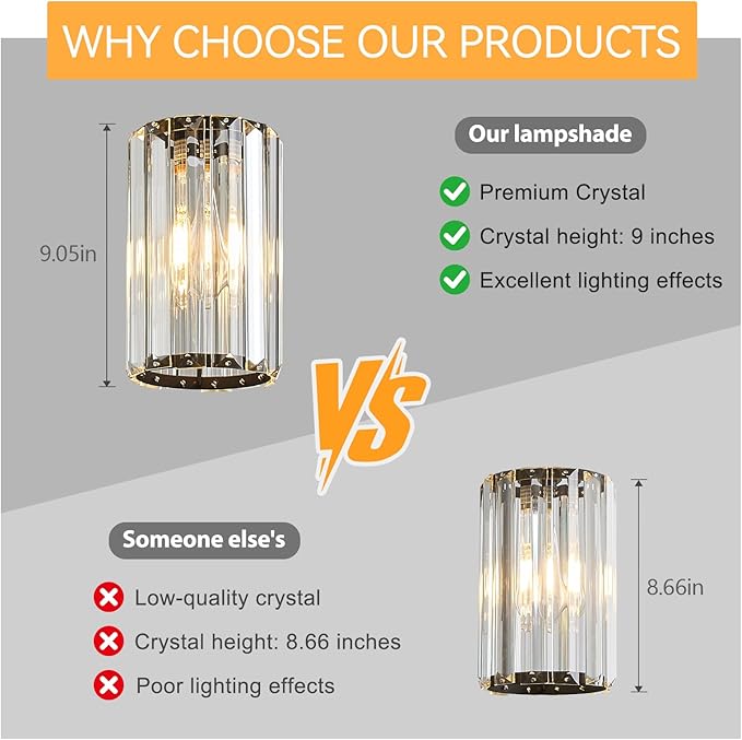 Black Pendant Lighting Modern Pendant Light Mini Crystal Chandeliers Adjustable Pendant Light Fixture for Kitchen Island Dinning Room Corridor Bedroom(Black 3-Pack)
