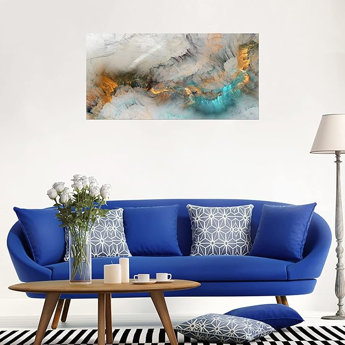 XXMWallArt FC3262 Abstract Canvas Wall Art Fancy Paint Canvas Print Painting Artwork for Living Room Bedroom Kitchen Home and Office Wall Decor