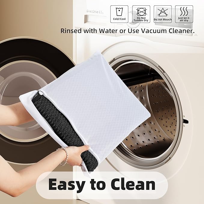 Black Toilet Rug, Thin Toilet Rugs U Shaped Washable Non Slip Absorbent Quick Dry Low Pile Toilet Mat, Black 20''x24'' U Shape