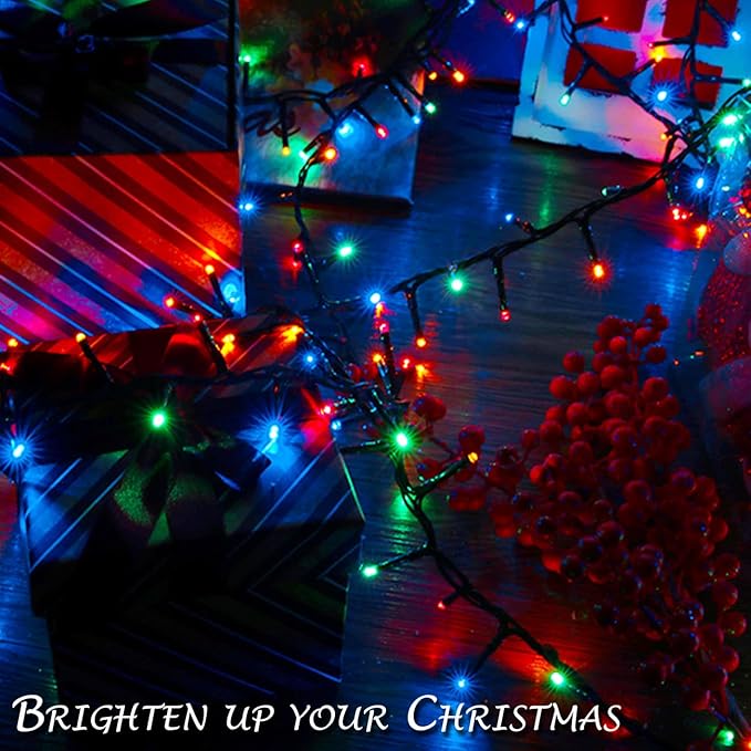 Ogrmar 82 ft 1000 LED Christmas Cluster Lights 8 Modes Christmas String Lights with Timer Function & Connectable for Xmas Home Garden Wedding Party Xmas Tree Indoor Outdoor Decor (1000, Multicolor)