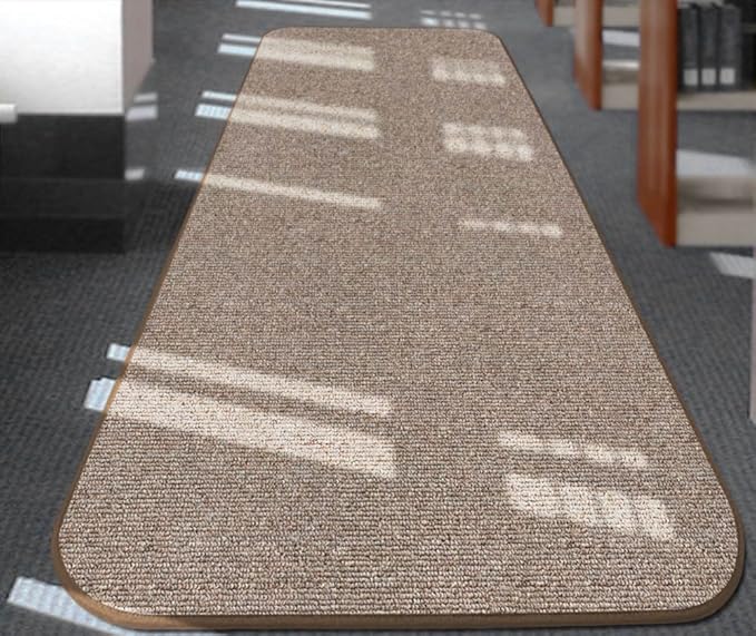 House, Home and More Skid-Resistant Carpet Runner - Pebble Beige - 22 Feet X 27 Inches