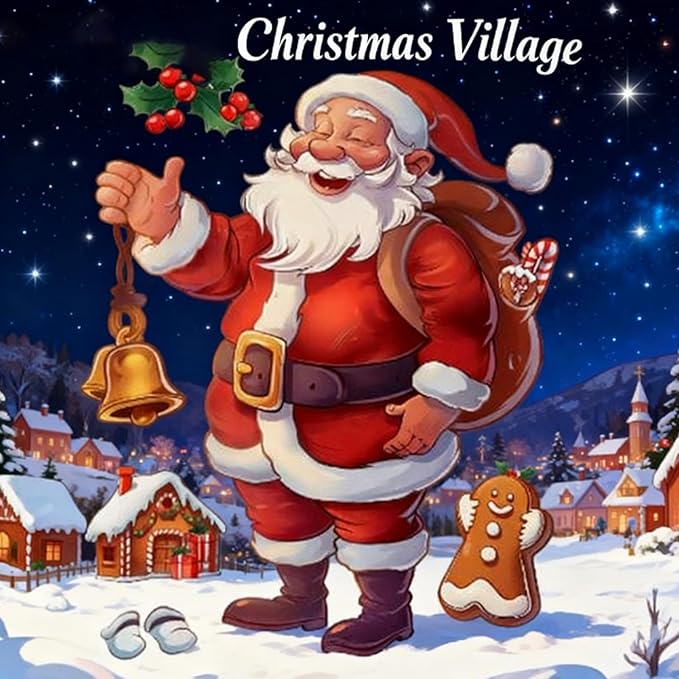 Christmas Creative Wall Sticker, Large 3D Wall Stickers Peel and Stick, Removable Winter Holiday Xmas Break Through Walls Decor, for Window Refrigerator Decorations (3pcs B)