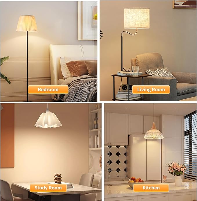 Dimmable E12 Candelabra LED Light Bulbs, CA11 60 Watt Equivalent 2700K Soft Warm White Chandelier Light Bulbs for Bedroom, 500LM 5.5W Efficient, 12-Pack