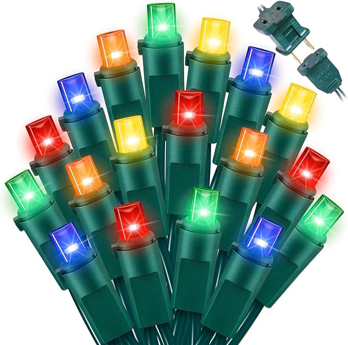 LAMPHOME 150 Count Multicolor- String Lights - LED Christmas Light, Mini led for Indoor Outdoor Home Holiday Party Wedding Independence Day Decoration