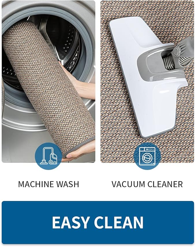 MontVoo Kitchen Rugs and Mats Non Skid Washable, Absorbent Runner Rugs for Kitchen, Front of Sink, Kitchen Mats for Floor(Grey, 20"x47")
