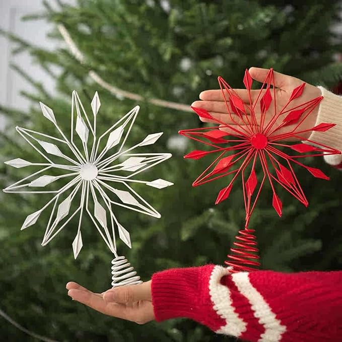 Irregular Christmas Tree Toppers Star Shape Tree Top Ornament Festival Accessory Home Adornment Star Ornament