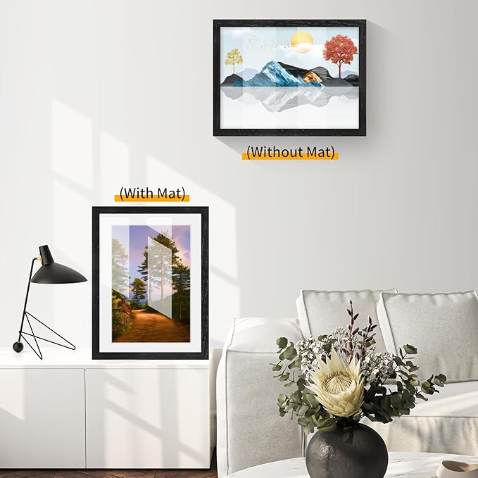 13x19 Oak Wood Picture Frame - 13"x19" Poster Frames for Wall, 13x19 Picture Frames for Wall, 13 x 19 Picture Frames, 13 x 19 Frames for Wall(1 Pack, Black)