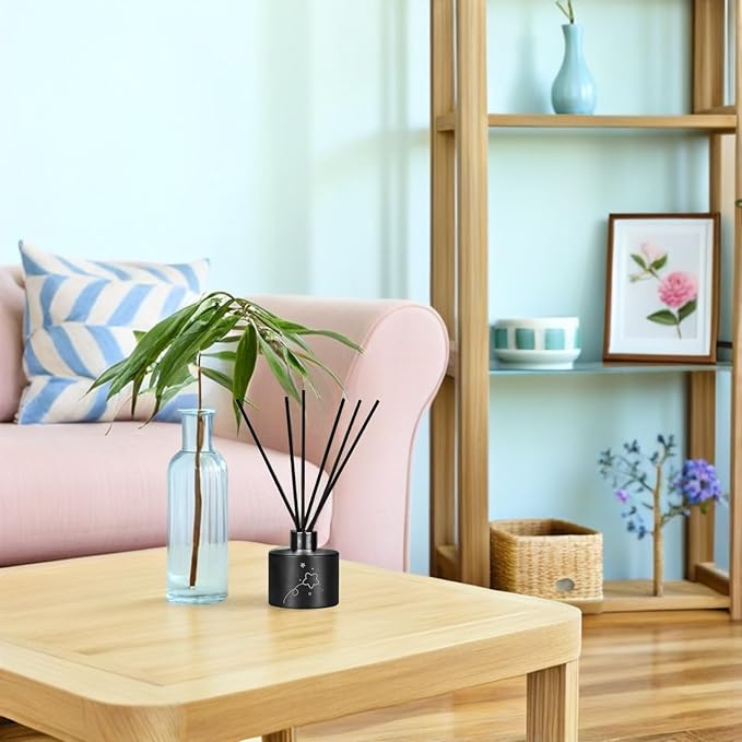 200pcs Fiber Aromatherapy Diffuser Sticks - Replacement Reeds for Essential Oil - Home Fragrance Reeds Sticks for Air Freshener