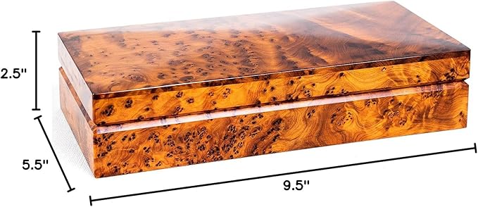 Hand Carved Wooden Multipurpose Keepsake Jewelry Decorative Art Box Storage Organizer (Large wood Box,Antique) (X-Large)