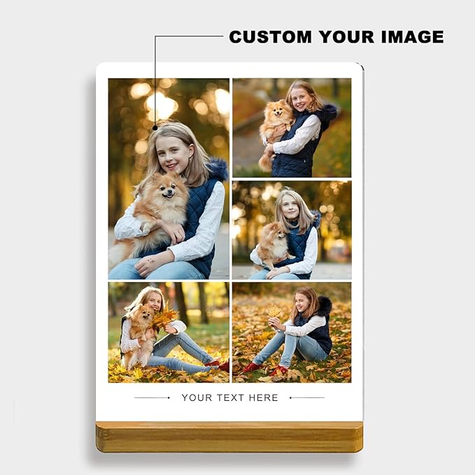 Custom Style Custom Metal Photo Prints,Customize Your own Picture Frame,Personalized Metal Picture Gift for Family and Lovers