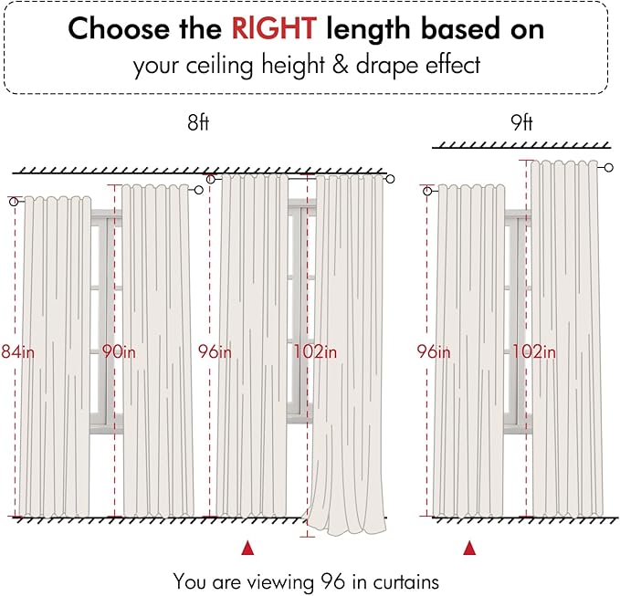 Natural Cream Linen Blend Back Tab Kitchen Curtains 45 Inch Length 2 Panel Set Semi Sheer Light Filtering Short Window Privacy Panels for Living Room Bathroom Cafe Modern Farmhosue Decor 37x45