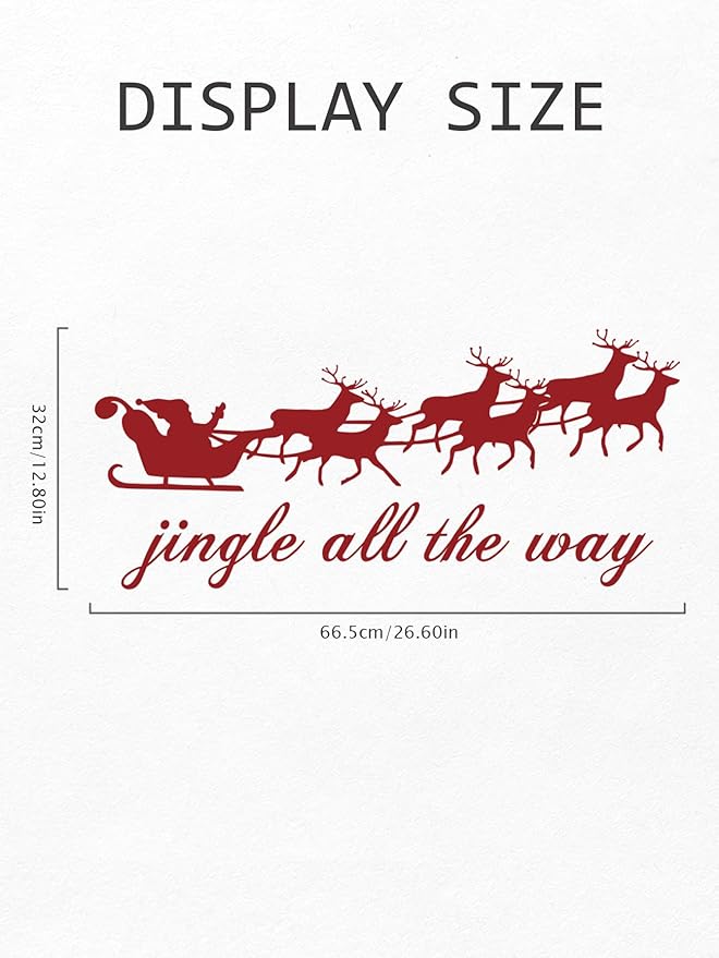 Christmas Wall Decor Window Cling Decals Santa Claus Elk Stickers Painting Living Room
