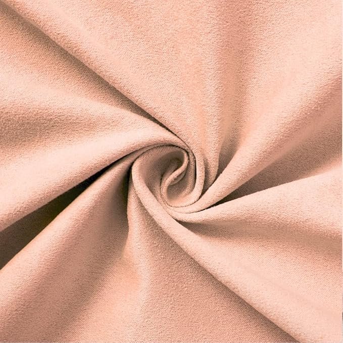 Fancy Homi 2 Packs Premium Faux Suede Decorative Throw Pillow Covers, Super Soft Square Pillow Case,Solid Cushion Cover for Couch/Sofa/Bedroom (16"x 16",Set of 2, Peach)