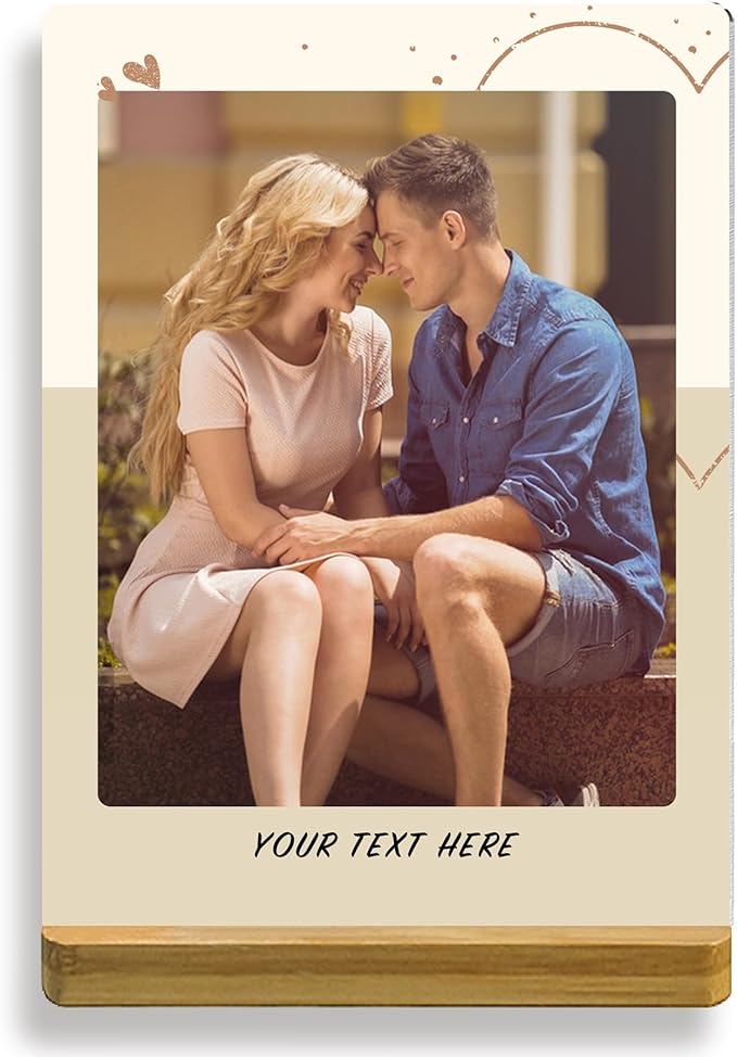 Custom Style Custom Couple Picture frames Metal Photo Prints,Customize Your own Picture Frame,Personalized Metal Picture Gift for Family and Lovers