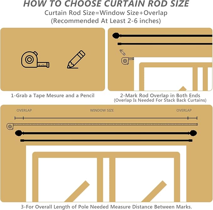 Silver Double Curtain Rod 66 to 120 Inches, 6/8 Inch +1 Inch Telescoping Heavy Duty Drapery Rod with Classic Finials,Window Treatment Curtain Rod Set