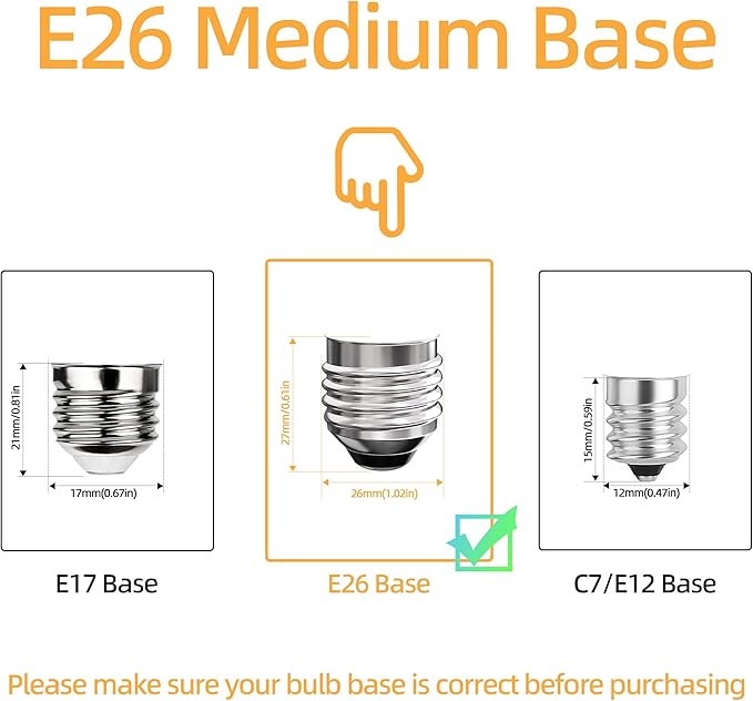 Edison Bulbs E26 Medium Base 2700K Soft White, 750LM ST58 Vintage LED Filament Bulb Clear Glass, Equivalent 75W Dimmable Lights Bulb 90+ CRI for Chandeliers, Pendants, Wall Sconces, 18 Pack