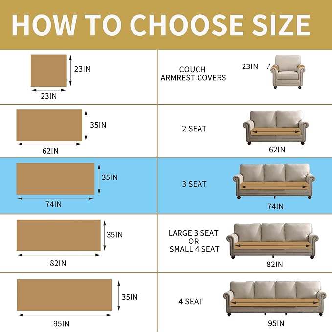 HAOMAIJIA Waterproof Couch Cover for Dogs Washable,Fuzzy Pet Couch Covers for Sofa,Thick Soft Dog Bed Cover Non-Slip Couch Covers for 3 Cushion Couch Sofa Pet Friendly (Grey, 35" x 74")