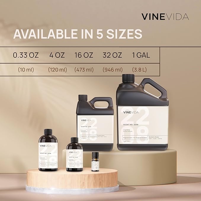VINEVIDA Scent NO. 3131 Fragrance Oil - 120mL (4oz) - Inspired by: Velvet Orchid Fragrance Oil for Candle Making - Made in USA Candle Scents Scents for Soap Making