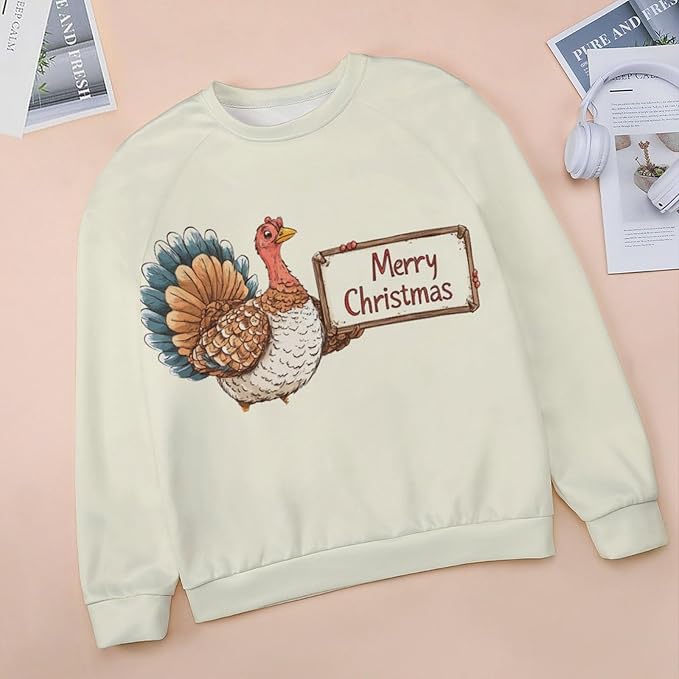 Thanksgiving Sweatshirt for Women Crewneck Pullover Casual Graphic Long Sleeve Shirts Sweater