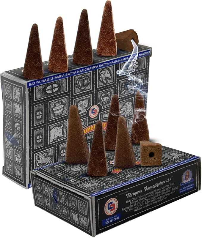 Super Hit Backflow Incense Cones for Waterfall Aromatic Smoke Fountain Haze Falls and Mat Bundle - Pack of 12