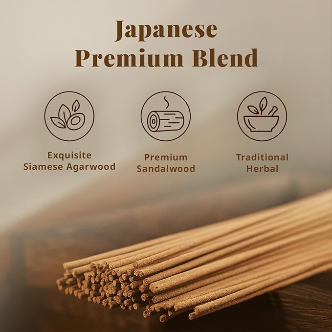 Hasegawa 永遠の今 | Hasegawa Original Low Smoke Japanese Incense Sticks | Agarwood & Sandalwood Blend | No Synthetic Fragrances (Mini, A Blend Agarwood & Sandalwood)