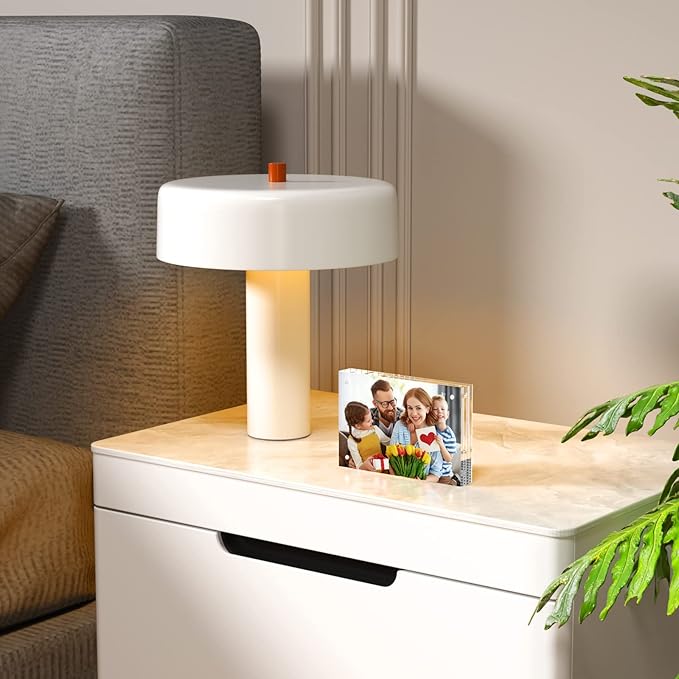 NIUBEE 4x6 Acrylic Photo Frames 5 Pack, Clear Desktop Double Sided Magnetic Picture Display