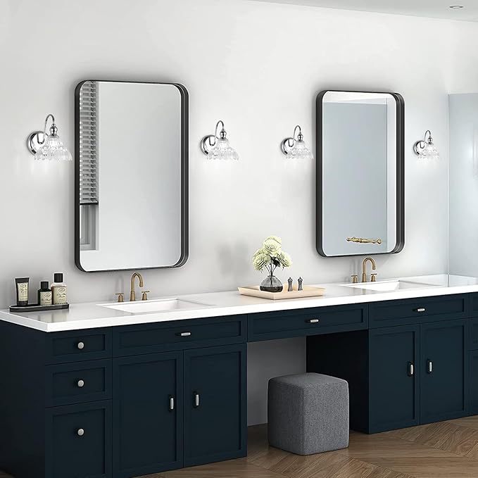 Chrome Wall Sconces Bathroom Vanity Light Light Fixtures Modern Vanity Lighting Fixtures Wall Light for Bedroom Dinning Room Bathroom