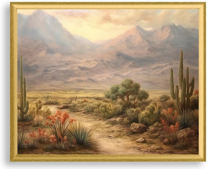 Art Shoppe Framed Print Wall Art, Vintage Wall Décor for Living Room, Bedroom, Office, High-Resolution Image on Premium Art Paper, 3/4" Frame with Plexiglass Front, Ready to Hang, 17"x21"