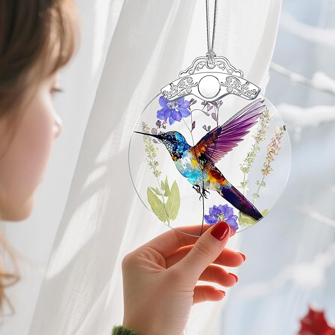 Hummingbird Christmas Ornament – Christmas Tree Ornament & Holiday Decor, Gifts for Bird Lover, Hummingbird Lover Gifts, Holiday & Xmas Gift