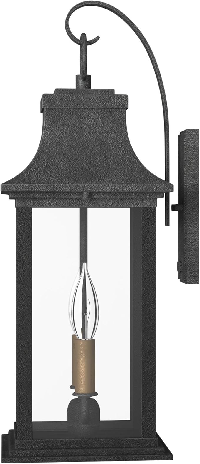Hinkley 2934DZ Adair 20" Two Light Outdoor Wall Mount Lantern - Aged Zinc w/Clear Glass Exterior Light Fixture Wall Lantern - Outdoor Wall Light - Outdoor Porch Light - Exterior Wall Light