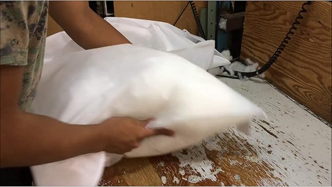 Hometex Throw Pillow Insert 20" x 26" Polyester Filled Standard Cover (12 Pack)