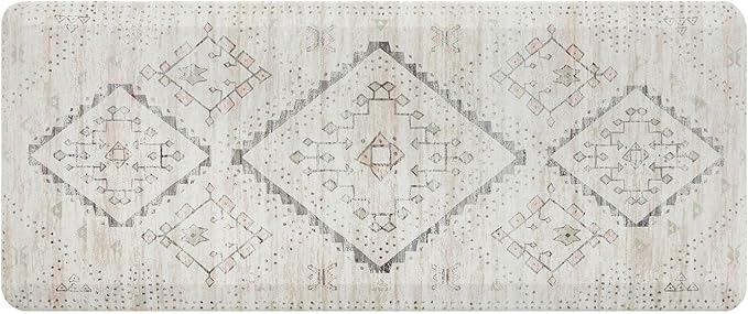 House of Noa Nama Standing Mat – Anti-Fatigue Cushioned Kitchen Mats for Floor | Ergonomic Bounce-Back Foam Kitchen Mats | Anti-Fatigue Mats for Kitchen & Standing | Ula Calico | 22" x 54"
