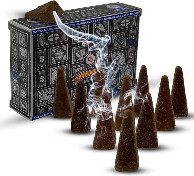 Super Hit Backflow Incense Cones For Waterfall Aromatic Smoke Fountain Haze Falls And Mat Bundle - Pack of 6