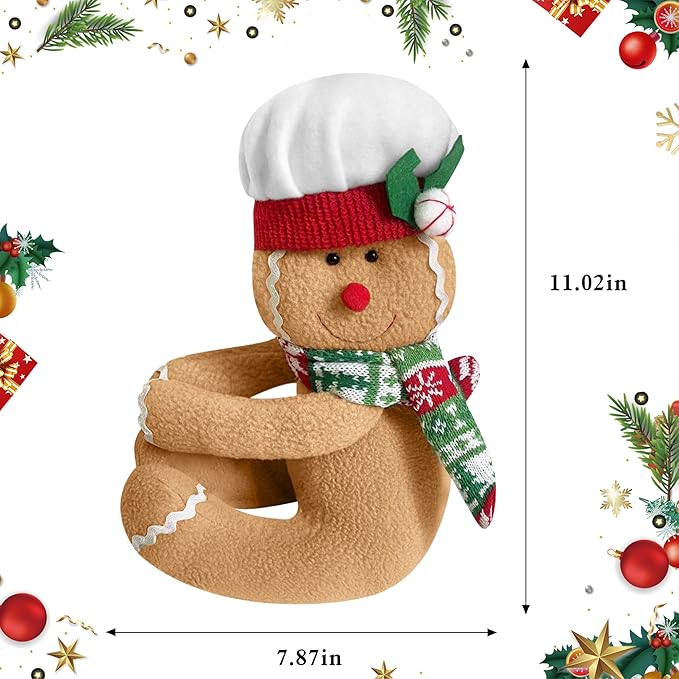 Christmas Tree Topper Santa Claus, Unique Funny Design Xmas Decorations, Christmas Tree Wine Bottle Home Curtain Ornaments Party Decor