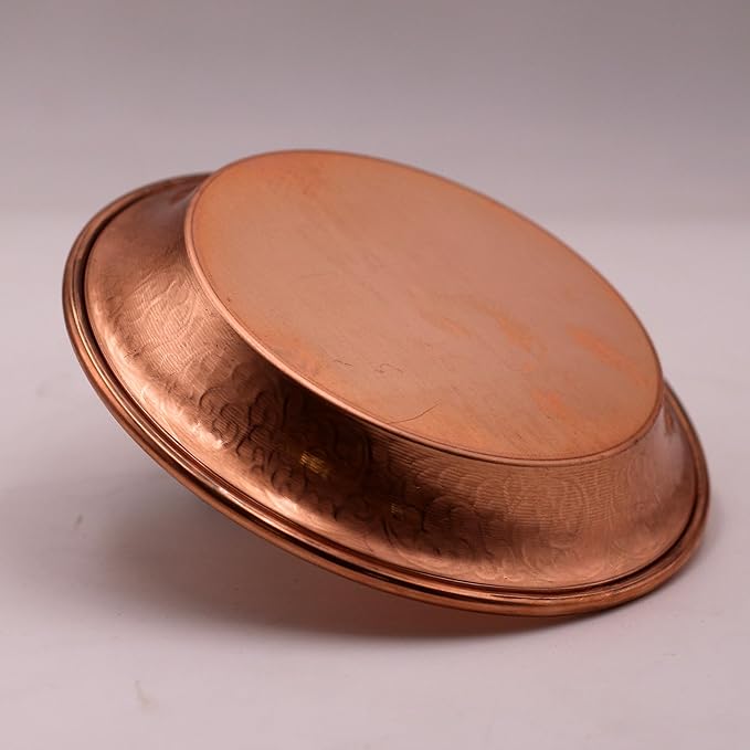 Copper Offering Prayer Ritual Bowl Plate - Great for use Witches Meditation,Smudging, Incense,Candle Dish, Ash Catcher,Jewelry Dish (New Metatron)