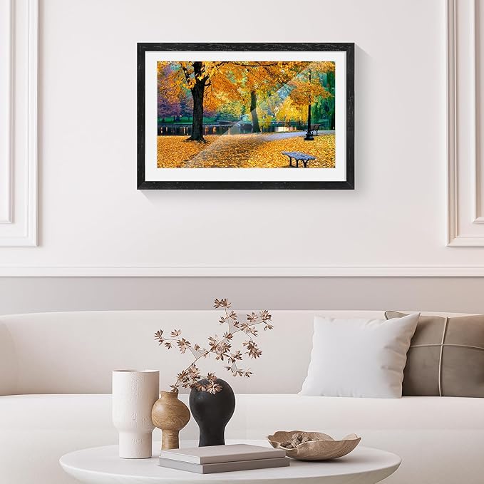 13x19 Oak Wood Picture Frame - 13"x19" Poster Frames for Wall, 13x19 Picture Frames for Wall, 13 x 19 Picture Frames, 13 x 19 Frames for Wall(1 Pack, Black)