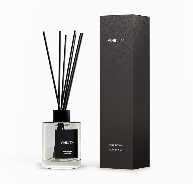VINEVIDA Reed Diffuser for Home & Bathroom | Long-Lasting Scent Sticks Set | Oil Stick Diffuser | Bathroom Scent - Room Fragrance No. 1206