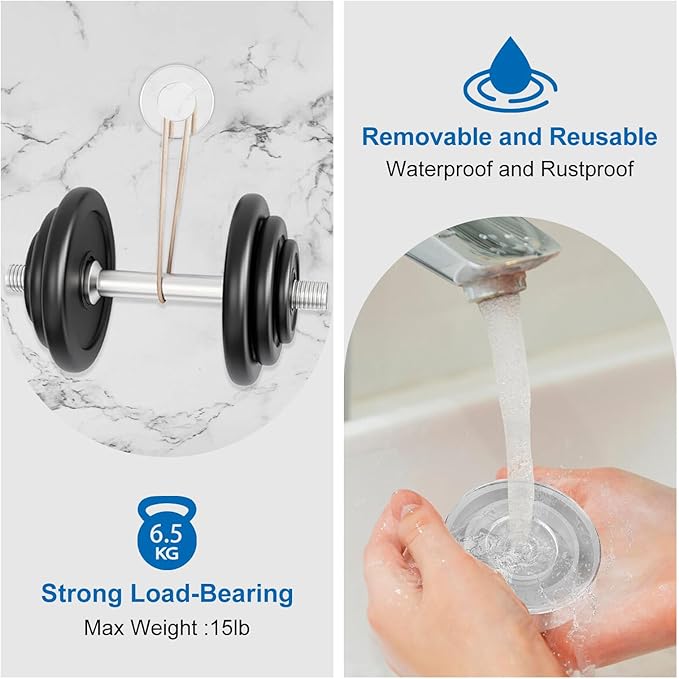 Suction Cup Hooks for Shower Towels Robes, Heavy Duty Wreaths Holder Hanger on Glass Window Door, Stainless Steel, No Drill on Smooth Wall, Mirror, Tile to Hang Swimsuit Washcloths (2, Chrome)