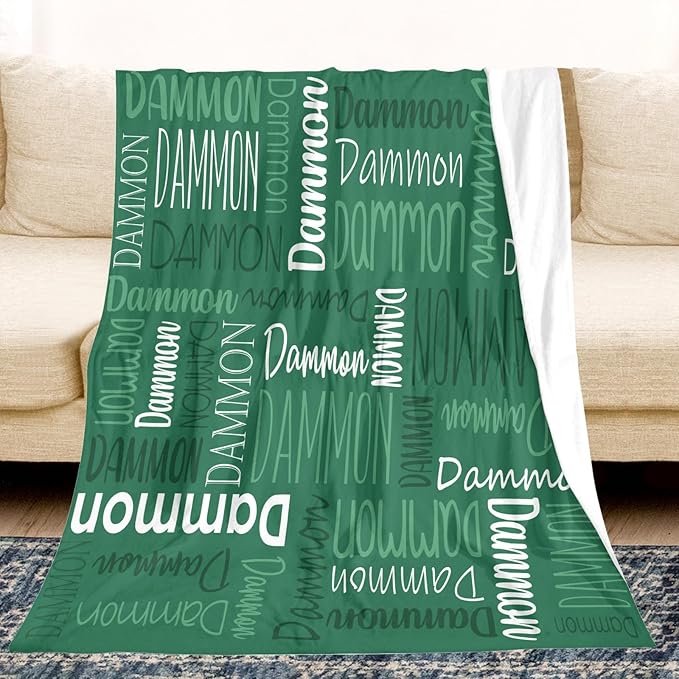 Personalized Name Blanket for Kids and Adult Customized Blanket for Boys Girls Baby Personalized Blanket and Throws Super Soft