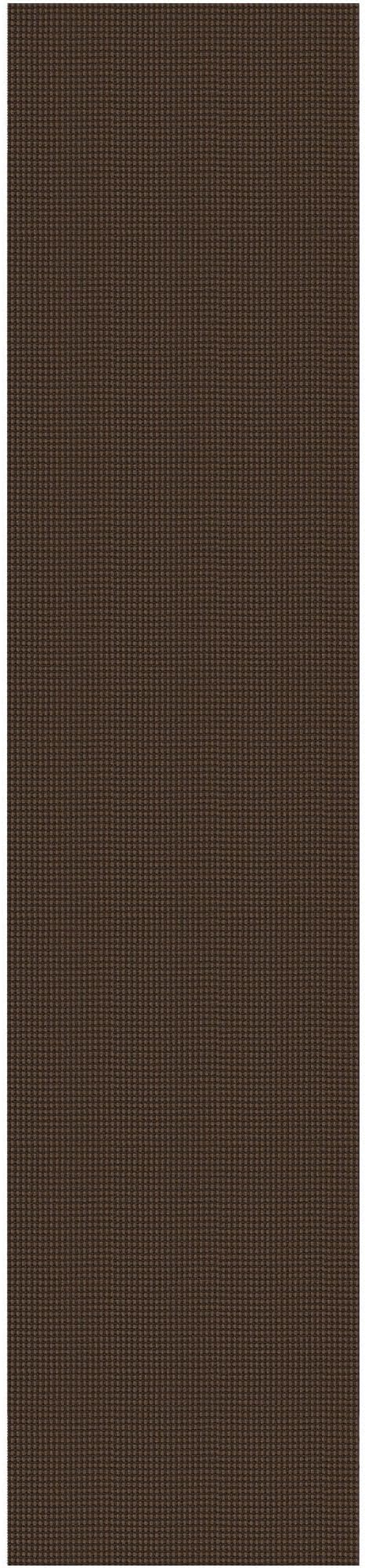Braided Runner Rug 2.6x12 Ft Washable Runners for Hallways Non Slip Rubber Backed Kitchen Runners Cotton Extra Long Entryway Runner Indoor, Woven Carpet for Hall Entryway, Brown