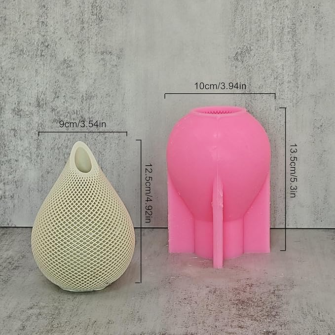 Water Drop Shape Vase Epoxy Silicone Mold Concrete Plaster Flowerpot Plant Cement Clay Mold