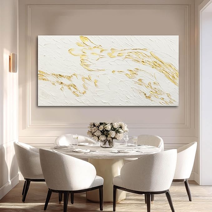 SOUGUAN Graffiti Wall Art Abstract Canvas Picture Modern Wall Painting 24"x48" Hand Painted Artwork for Bedroom Posters for Office