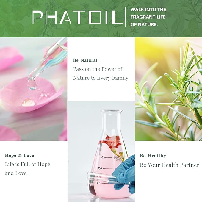 PHATOIL 1.01FL.OZ Lemon Essential Oil, Pure Aromatherapy Essential Oils for Diffuser, Humidifier, Scented Oils for Soap, Candle, Bath Bombs Making(30ML)