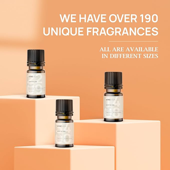 VINEVIDA [0.33oz] Scent No.1203 Fragrance Oil - USA Candle Scents for Candle & Soap Making - Natural Fragrance Oil