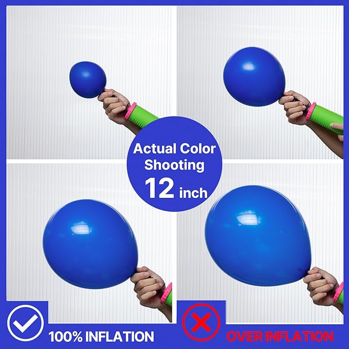 PartyWoo Royal Blue Balloons 85pcs Different Sizes Pack of 18 12 10 5 Inch Dark Blue Balloon Arch Kit for Baby Shower Gender Reveal Graduation Under The Sea Birthday Party Decorations Blue-Y59