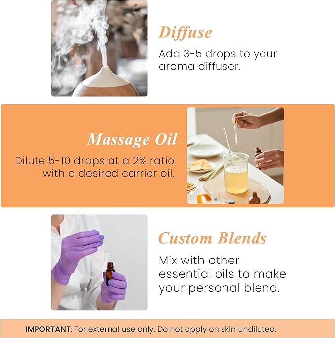Handcraft Blends Orange Essential Oil – 1 Fl Oz – 100% Pure and Natural – Premium Grade Essential Oil for Diffuser and Aromatherapy, Skin, Massage, Candle and Soap Making Fragrance