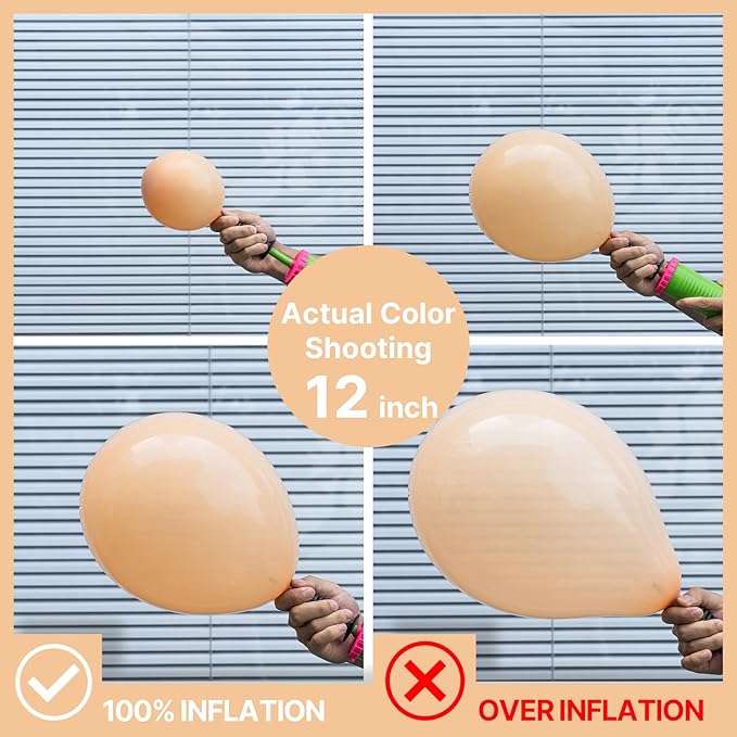 PartyWoo Retro Apricot Balloons, 85 pcs Apricot Balloons Different Sizes Pack of 18 Inch 12 Inch 10 Inch 5 Inch for Balloon Garland as Birthday Decorations, Party Decorations, Baby Shower Decorations