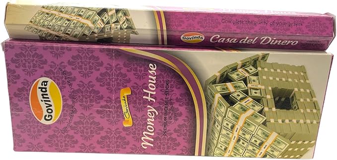 Govinda Incense - 120 Incense Sticks, Premium Incense, Masala Coated (Money House)