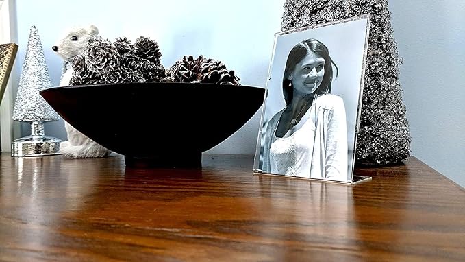 Photo Booth Nook | 4x6 Acrylic Sign Holder (72 Count) | Crystal Clear Acrylic Picture Frames | Bulk Picture Frames 4x6 | Vertical Orientation