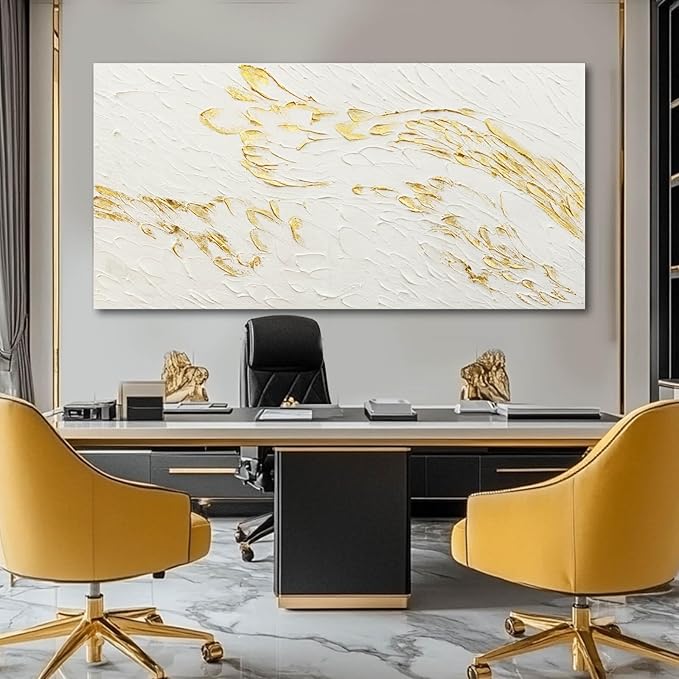 SOUGUAN Graffiti Wall Art Abstract Canvas Picture Modern Wall Painting 24"x48" Hand Painted Artwork for Bedroom Posters for Office